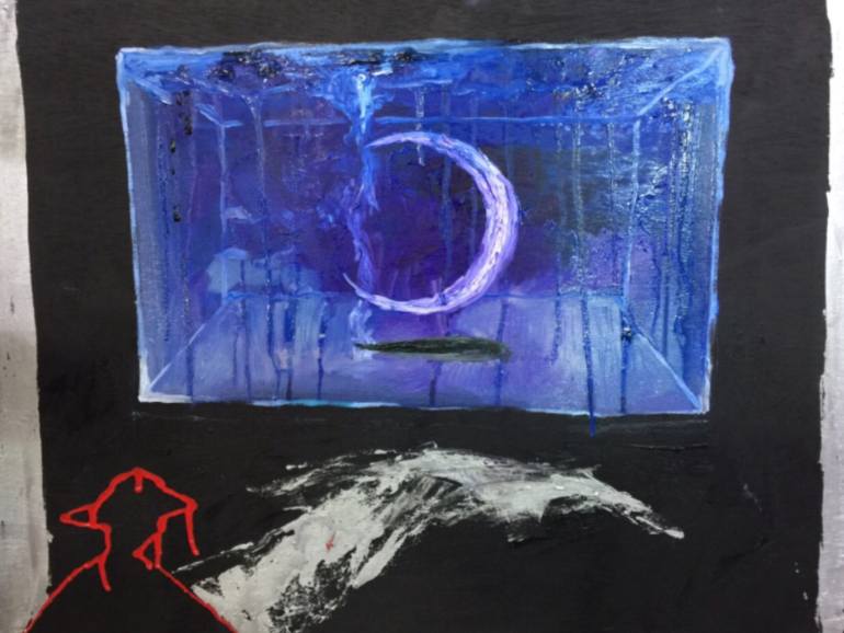 770x578 Saatchi Art Crescent Painting By Hyun Yoon Park - Crescent Painting