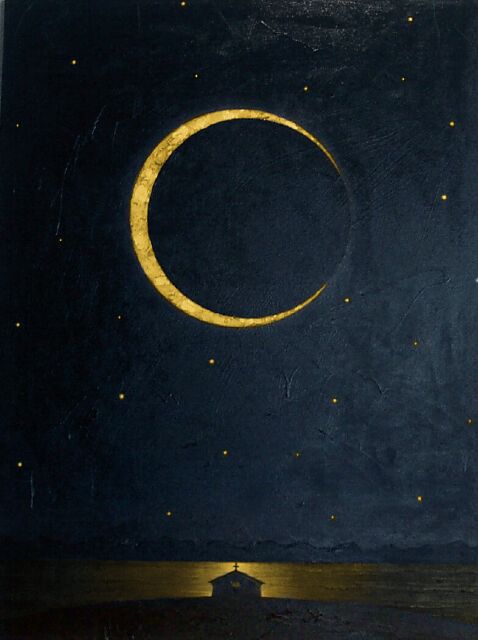 478x640 547 Best Crescent Moons Amp Starry Skies Images On Good - Crescent Painting