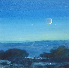 236x234 Adobe Church In Winter - Crescent Painting