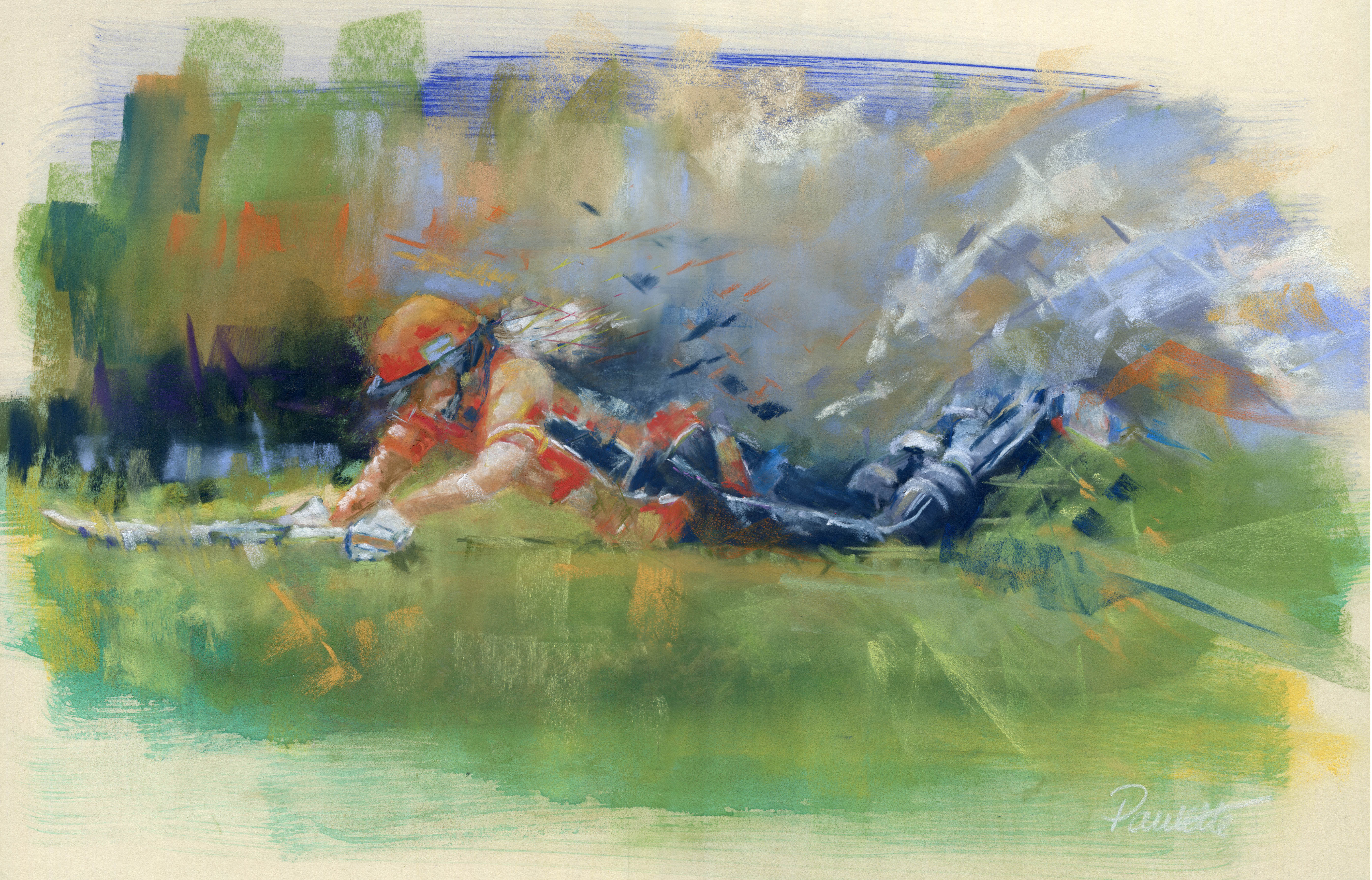 5581x3582 Cricket Batting Sketch Paulette Farrell Artist My Blog - Cricket Painting