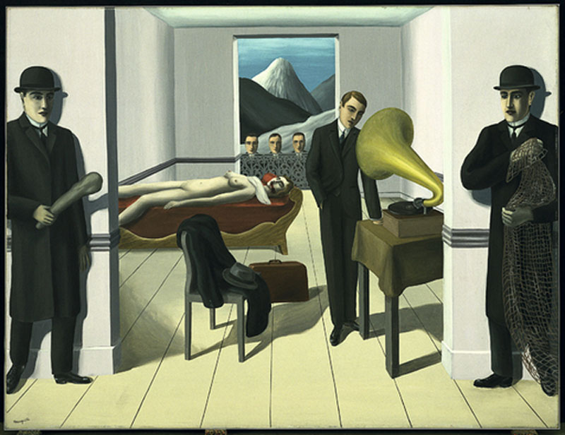 800x616 Magritte The Menaced Assassin Tate - Crime Scene Painting