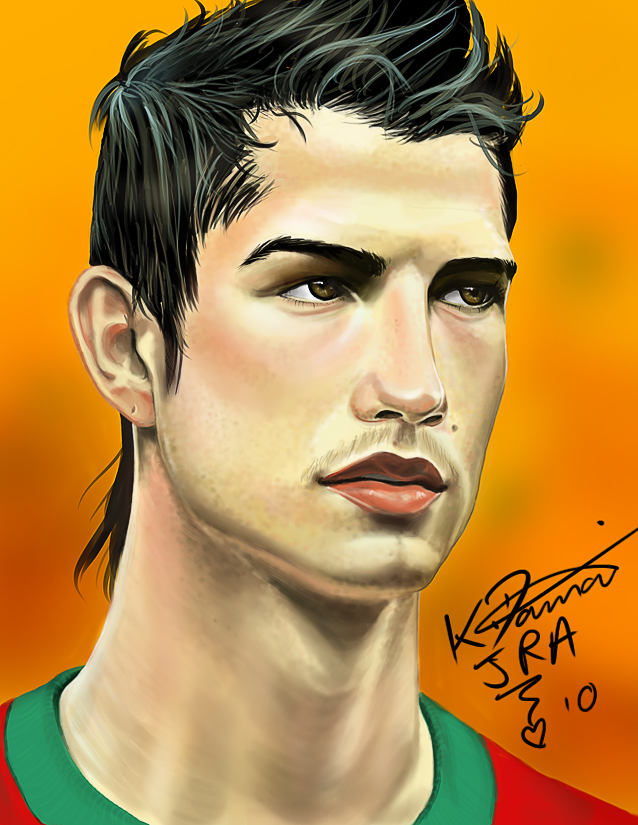 638x825 Cristiano Ronaldo By Kalifa - Cristiano Ronaldo Painting