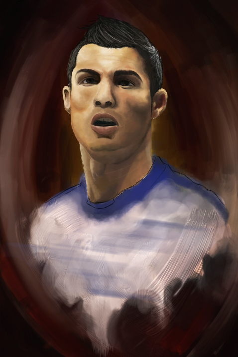 478x715 Cristiano Ronaldo Digital Painting By Chingchongchangcheng - Cristiano Ronaldo Painting