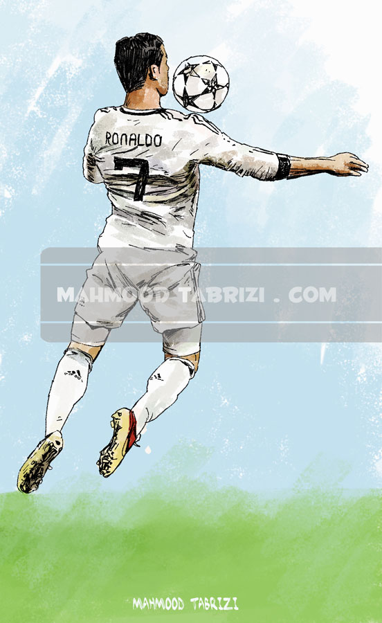 552x900 Cristiano Ronaldo Painting Mahmood Tabrizi - Cristiano Ronaldo Painting
