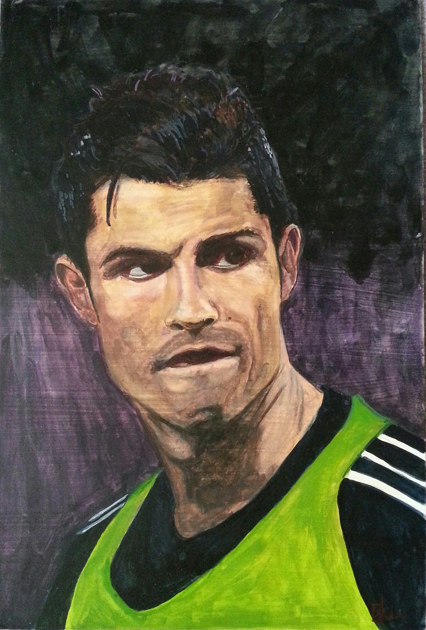 Cristiano Ronaldo Painting At Explore Collection