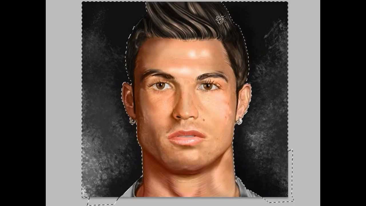 1280x720 Messi Transform Into Cristiano Ronaldo - Cristiano Ronaldo Painting