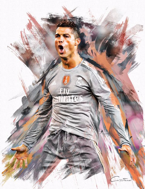 600x780 Thecristianofan On Twitter Amazing Cristiano Ronaldo Virtual - Cristiano Ronaldo Painting