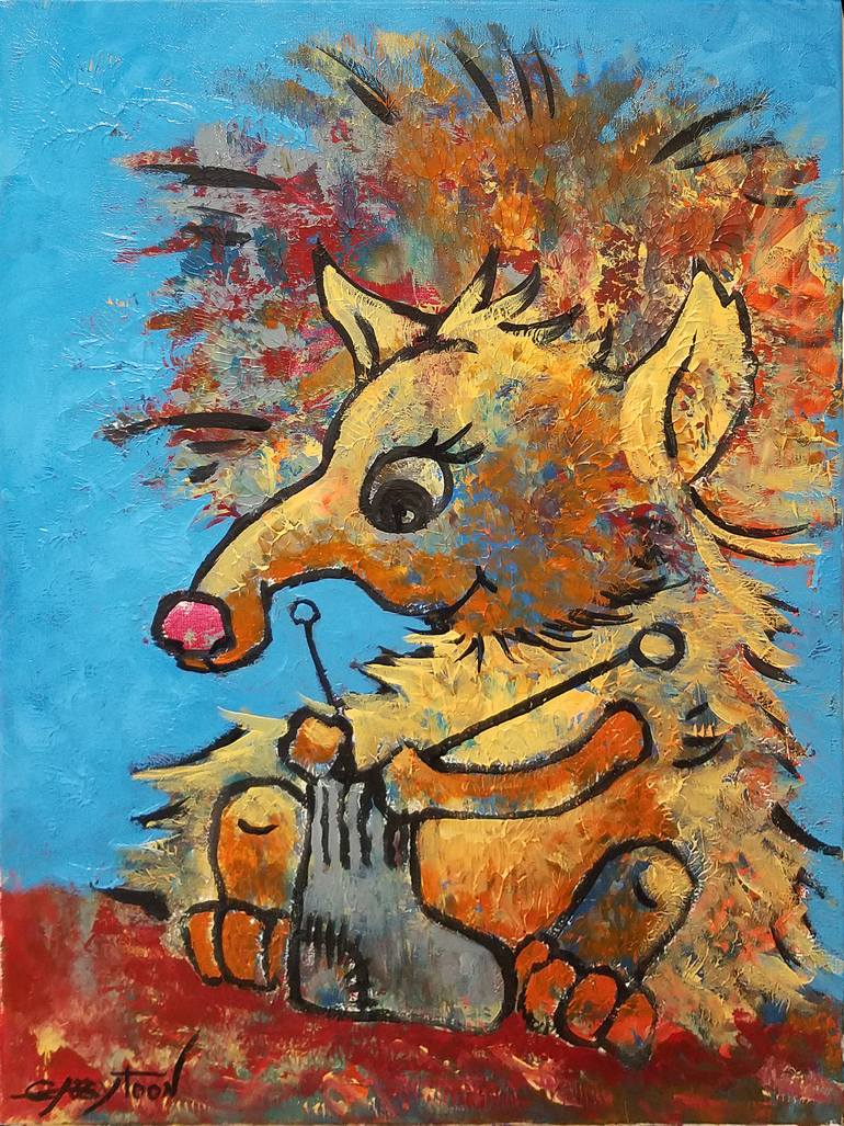 770x1027 Saatchi Art Crochet Painting By Gabriella Delamater - Crochet Painting