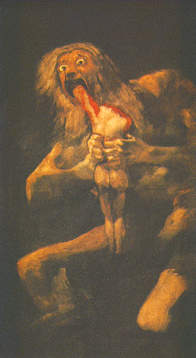 402x735 Cronus Devouring - Cronos Painting