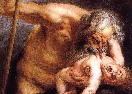 455x326 Father Time Chronos And Kronos - Cronos Painting