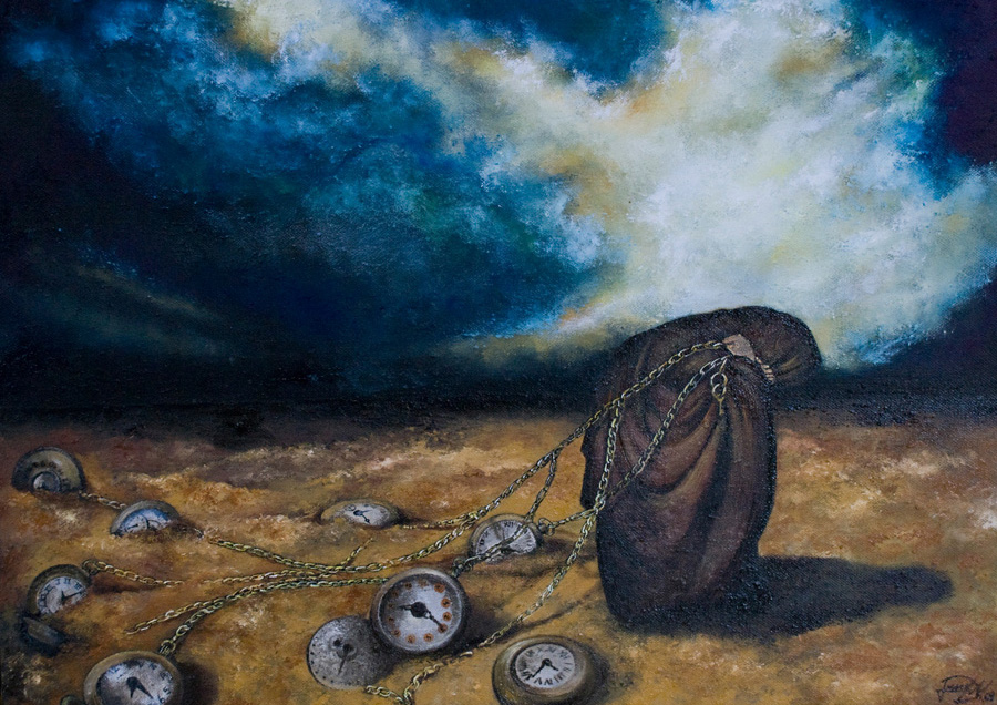 900x636 Namtaru Creations Through Time And Space - Cronos Painting