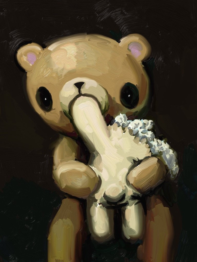 768x1024 Teddy Bear Cronus Devouring His Son Reid Orsten - Cronus Painting