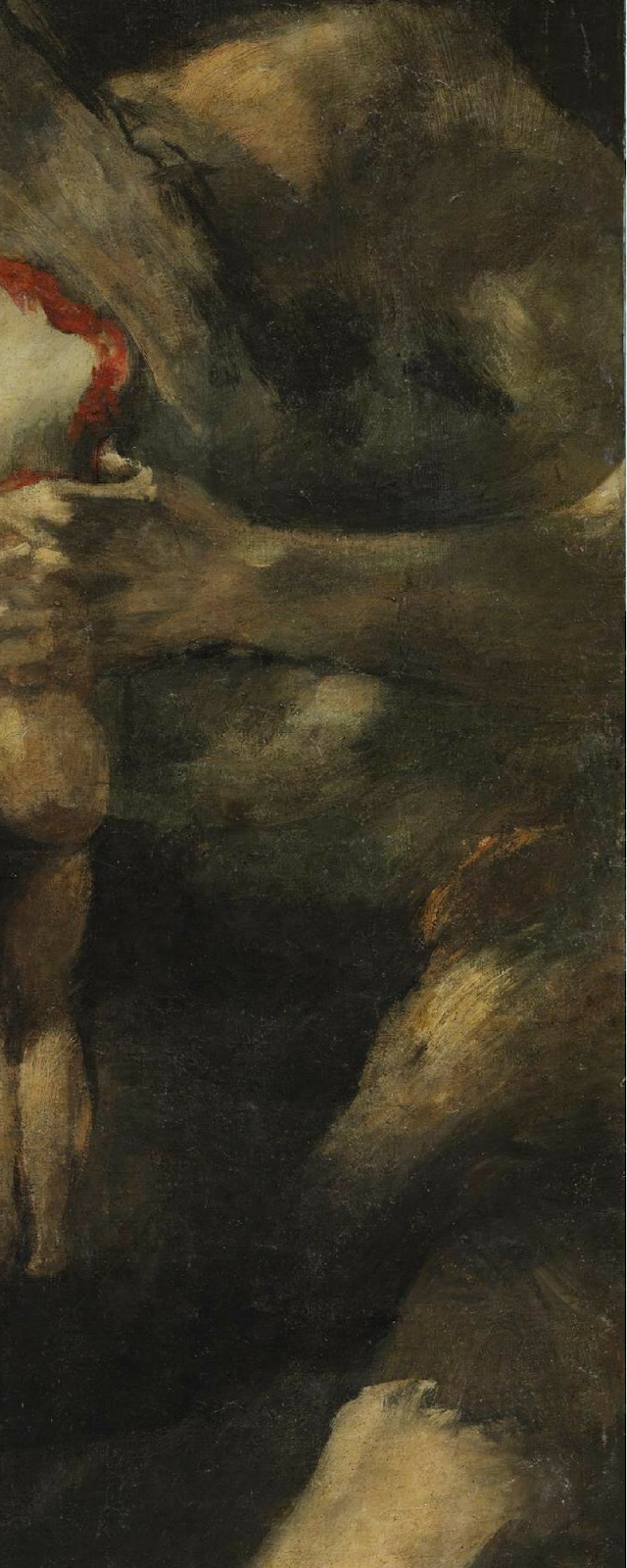 640x1600 Thoughts On Saturn Devouring His Son - Cronus Painting