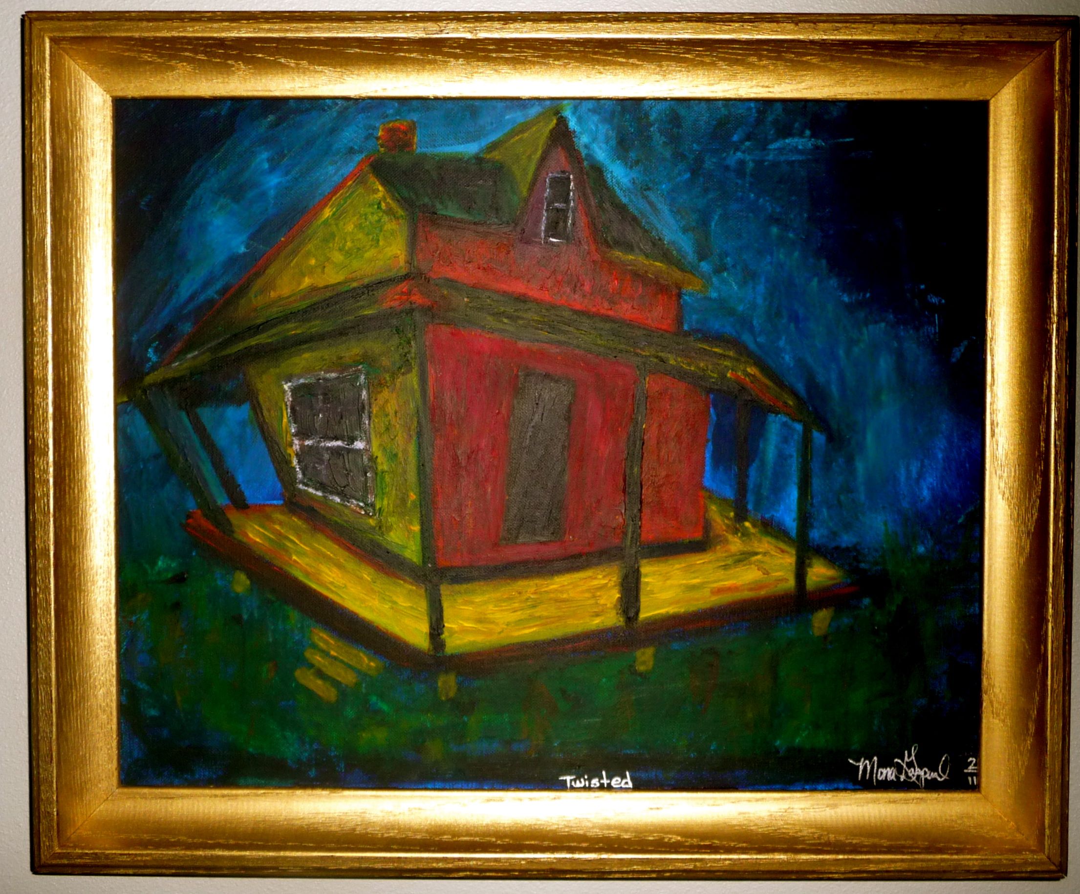 2210x1829 My Crooked House Painting Home Is Where The Art Is ! - Crooked Painting