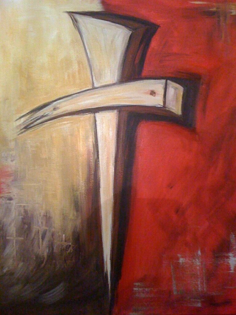 768x1024 Easy Cross Paintings Painting With Alice Information On How - Cross Canvas Painting