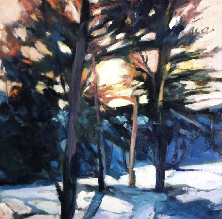 770x760 Saatchi Art Cross Country Painting By Julia Purinton - Cross Country Painting