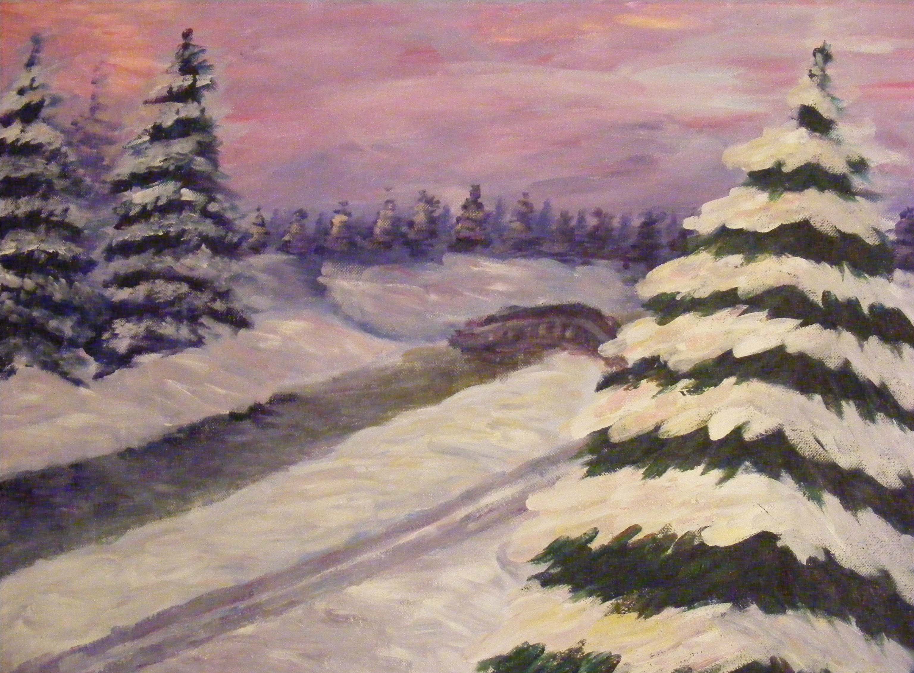 3072x2260 Cross Country Skiing Confessions Of A Ballerunner - Cross Country Painting