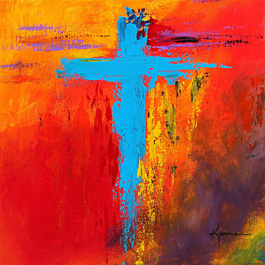 900x900 Cross 3 Painting By Kume Bryant - Cross Painting