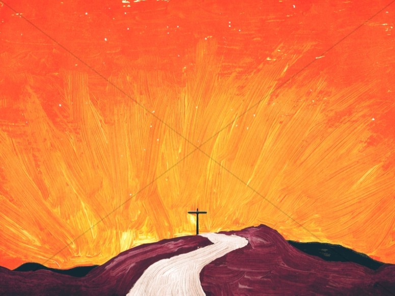 776x582 Painted Cross Church Worship Background Worship Backgrounds - Cross Painting