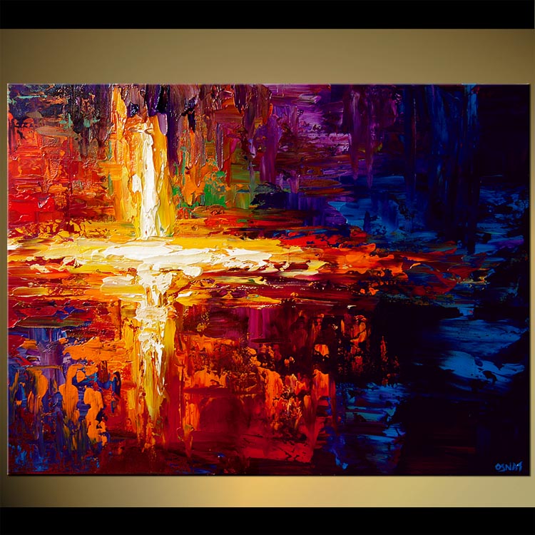 750x750 Painting - Cross Painting