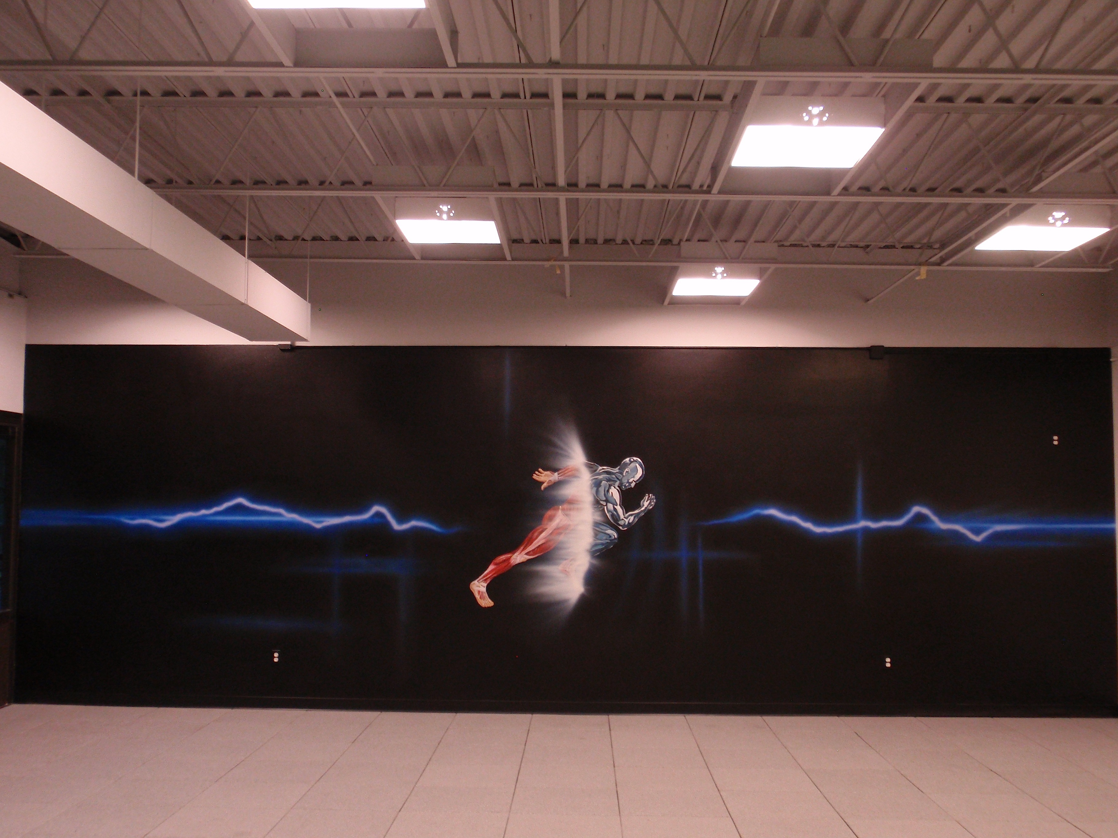 3648x2736 Mural Painting For Crossfit Gyms, Yoga, Health And Wellness - Crossfit Painting