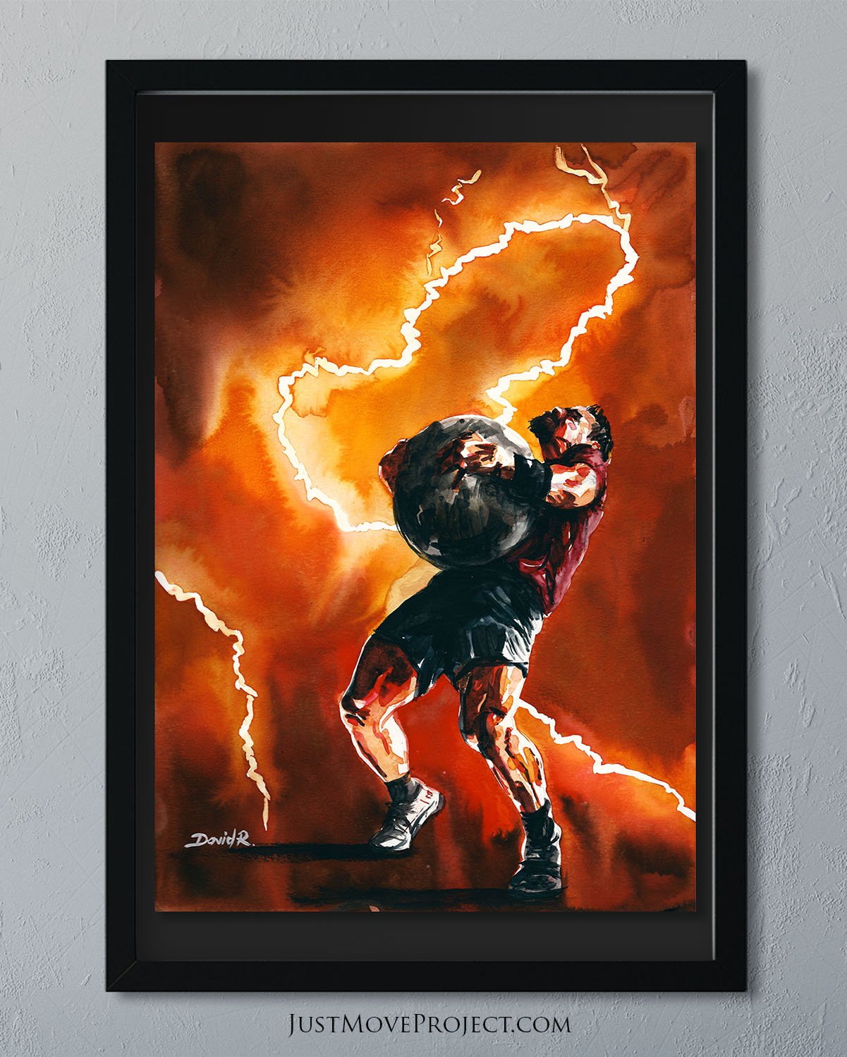 1201x1500 Original Painting - Crossfit Painting