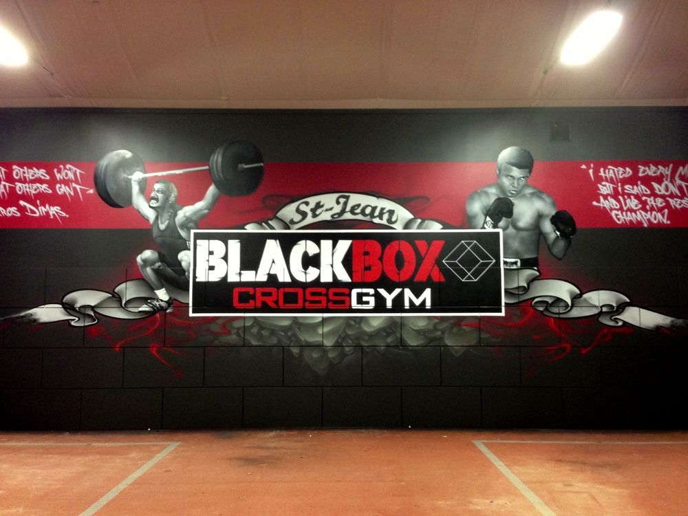 1000x750 Ashop A'Shop Graffiti Street Art Wall Interior Mural Painting - Crossfit Painting