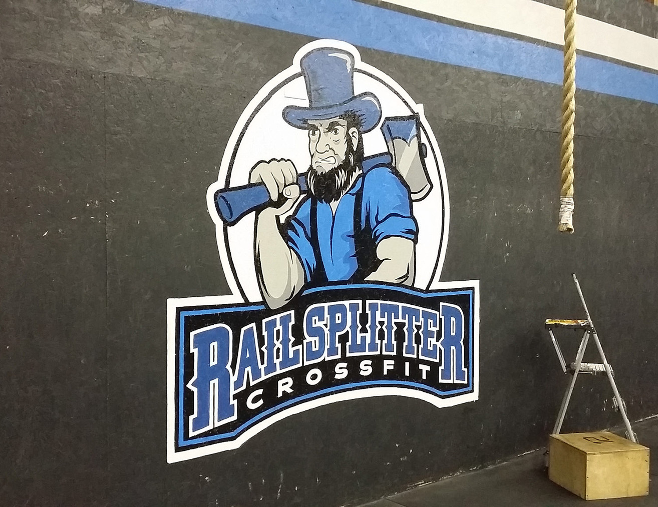 1314x1013 Railsplitter Crossfit Interior Logo Painting Free Sky Studios - Crossfit Painting