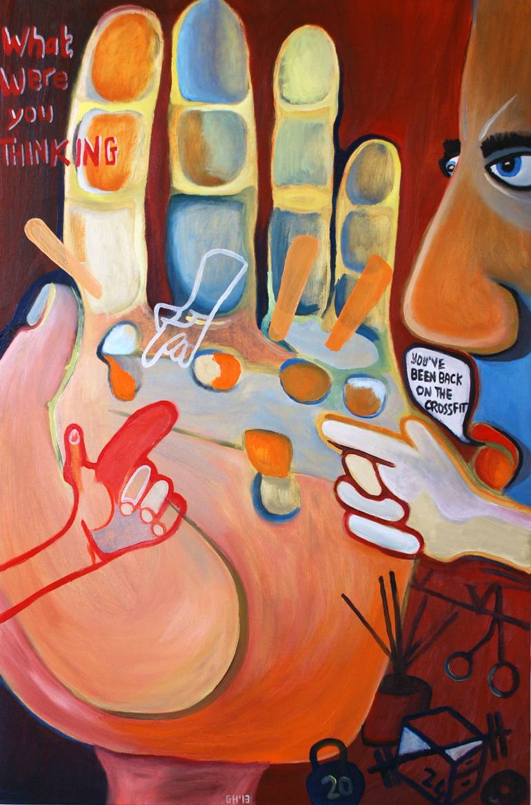 770x1167 Saatchi Art Back On The Crossfit Painting By Guy Harkness - Crossfit Painting