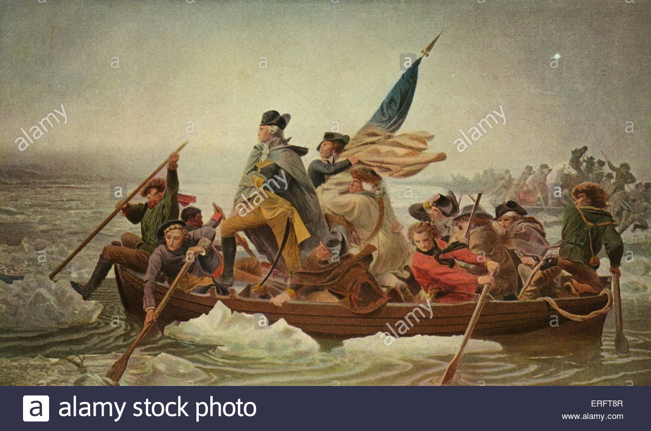 1300x861 Washington Crossing The Delaware' After A Painting By Emanuel - Crossing The Delaware Painting