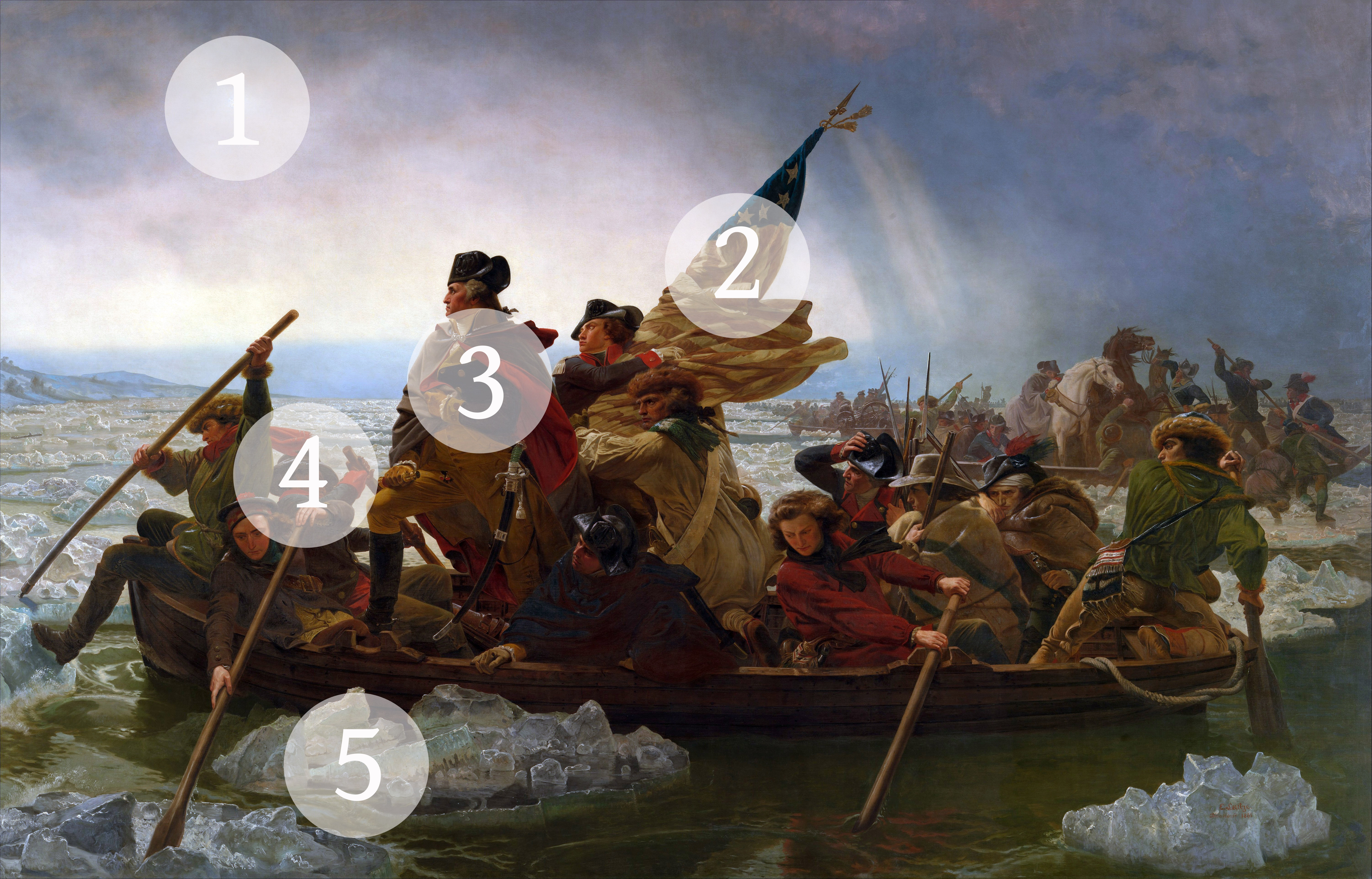 6004x3847 Crossing The Delaware - Crossing The Delaware Painting
