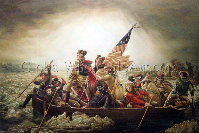 783x525 Emanuel Gottlieb Leutze - Crossing The Delaware Painting