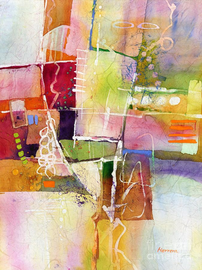 674x900 Crossroads Painting By Hailey E Herrera Watercolor Ink - Crossroads Painting