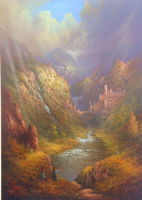 454x640 Jodie Gilronan Artwork Journey To The Crossroads Original - Crossroads Painting