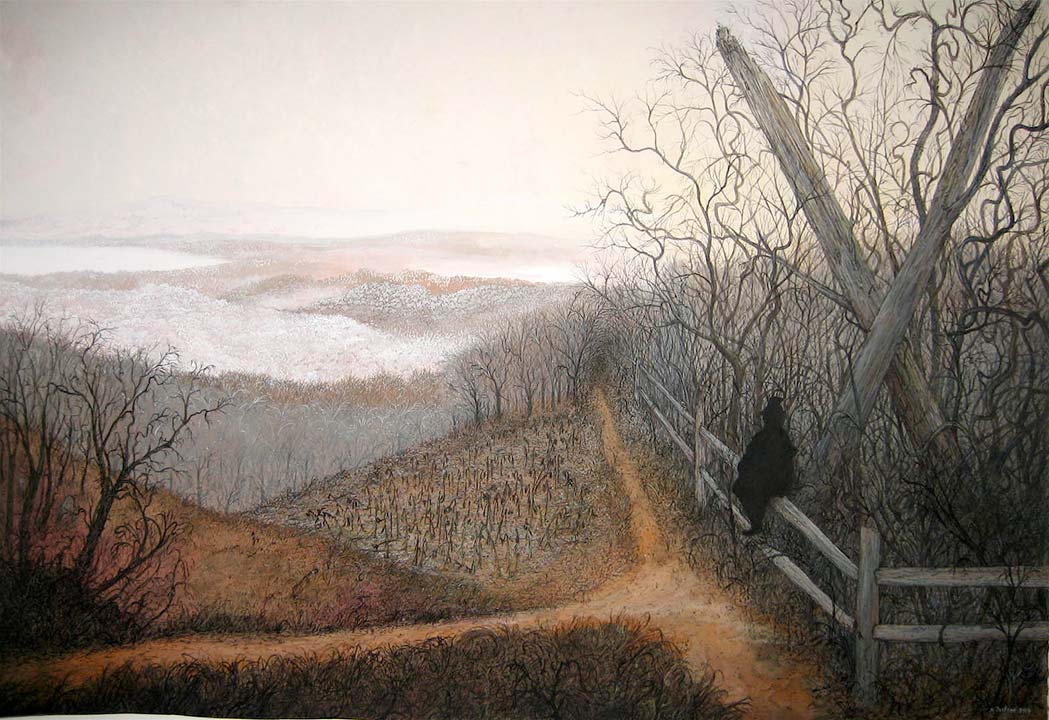 1049x720 Painting Nancy Jackson - Crossroads Painting