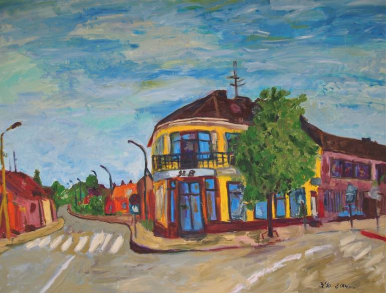 770x584 Saatchi Art Crossroads Painting By Egidijus Godliauskas - Crossroads Painting