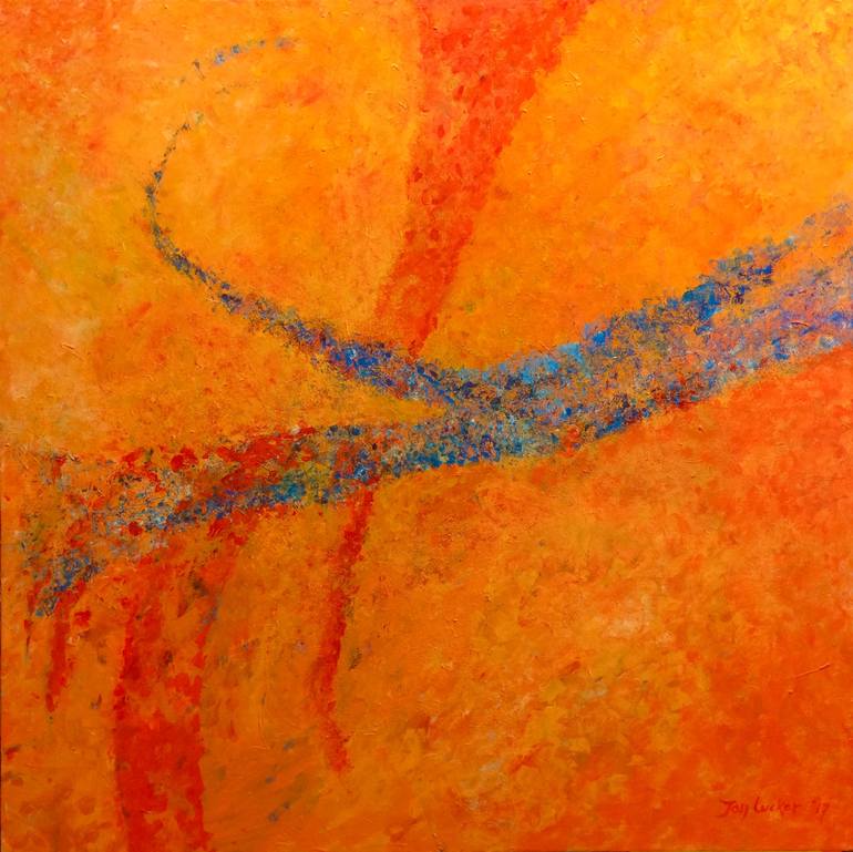 770x769 Saatchi Art Crossroads Painting By Jan Lucker - Crossroads Painting