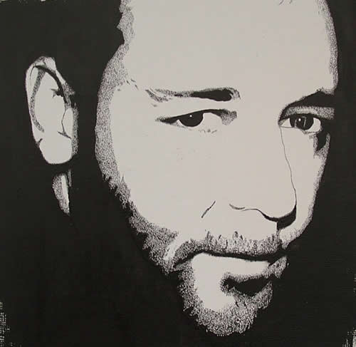 500x487 Russell Crowe Film Star Painting By Surrey Artist Chris - Crowe Painting