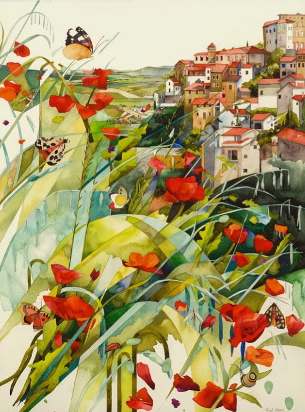 598x806 Bath County Art, Virginia 1st Place For Watercolor Trish Crowe - Crowe Painting