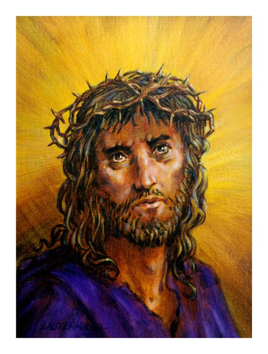 545x720 Christ With Thorn Crown - Crown Of Thorns Painting