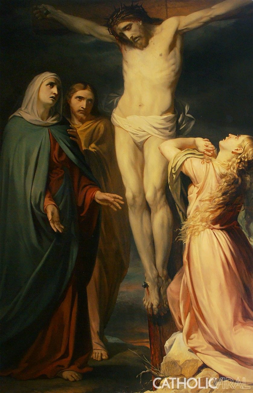 838x1299 Crucifixion - Crucified Jesus Painting