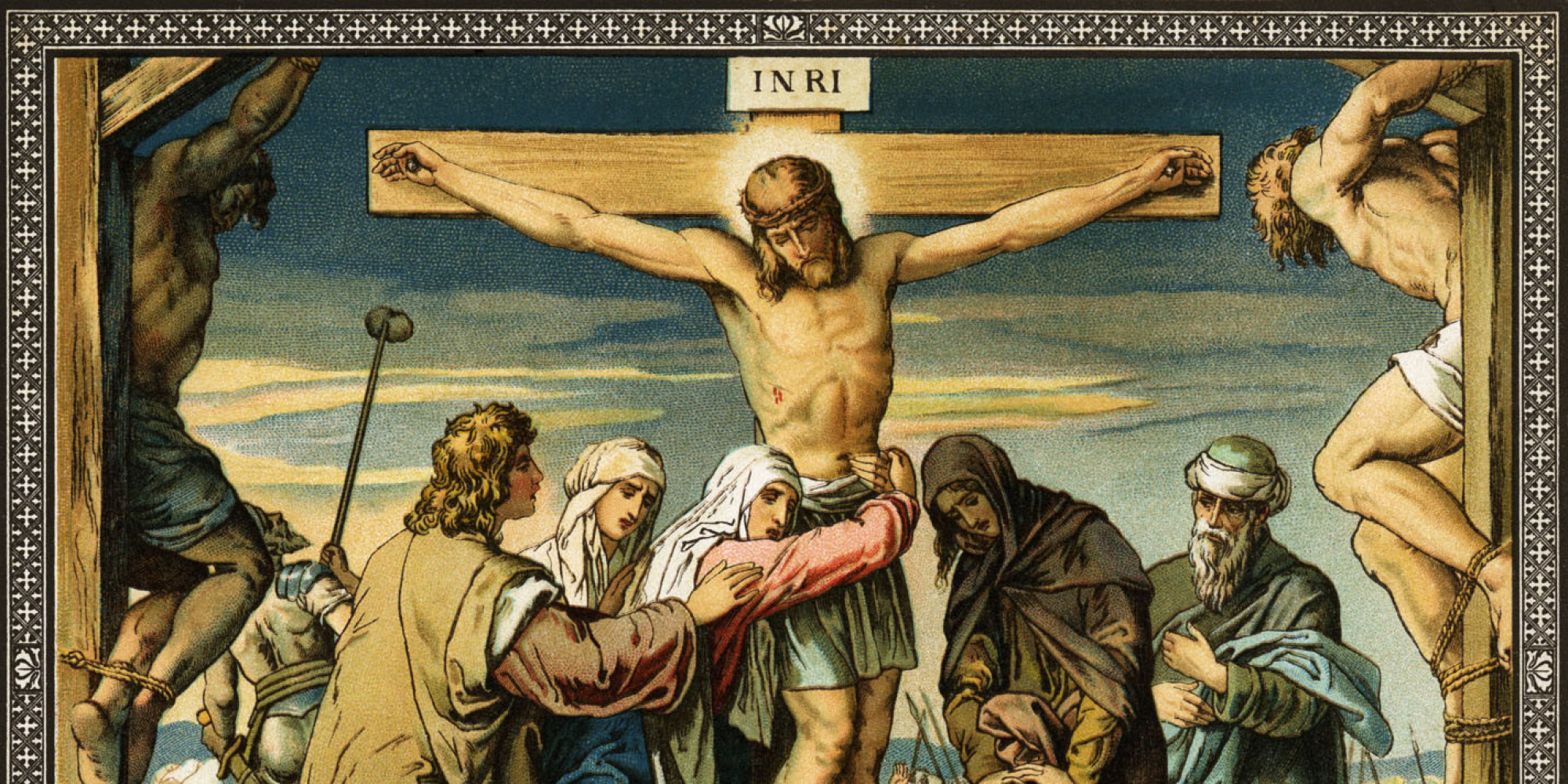 2000x1000 Jesus' Crucifixion In Art Illustrates One Of The Most Famous - Crucified Jesus Painting