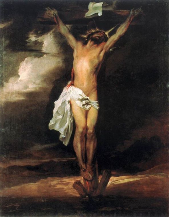 592x760 Crucifixion Of Jesus Famous Paintings - Crucified Jesus Painting