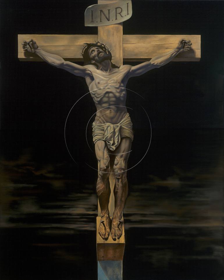 770x962 Saatchi Art The Crucifixion Painting By Dedalo M - Crucifixion Painting