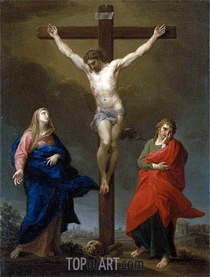 303x400 The Crucifixion Pompeo Batoni Painting Reproduction 8646 - Crucifixion Painting