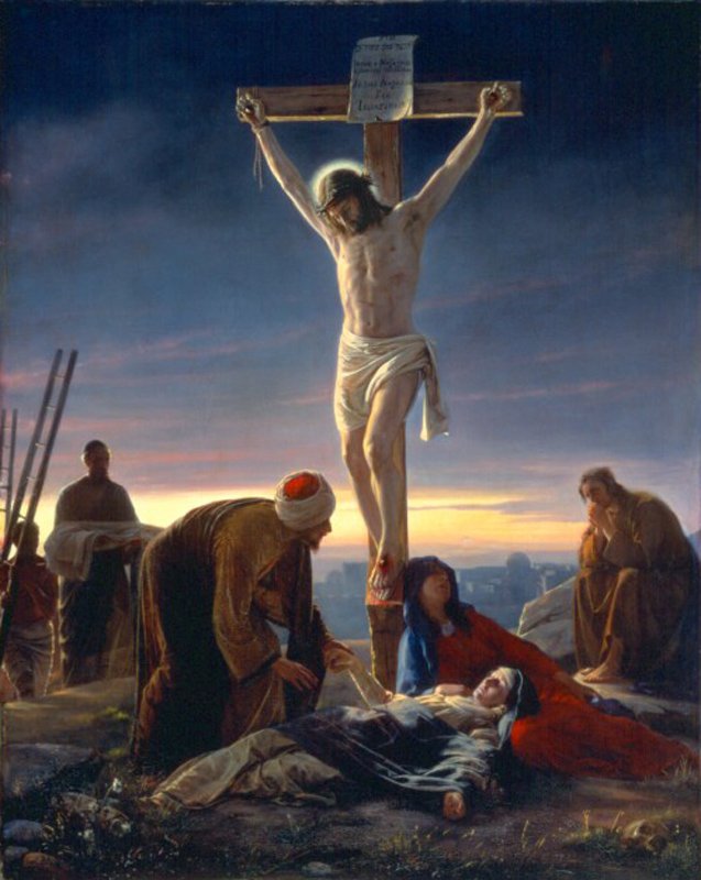 637x800 The Crucifixion Painting Carl Heinrich Bloch Oil Paintings - Crucifixion Painting