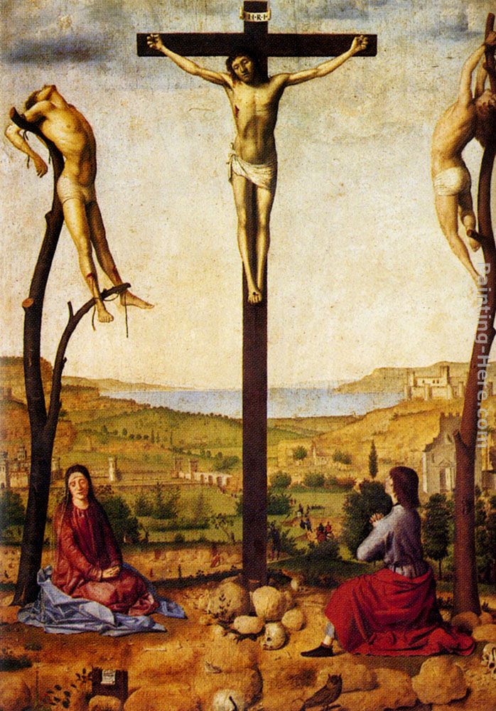698x1000 Antonello Da Messina Crucifixion Painting Best Paintings For Sale - Crucifixion Painting