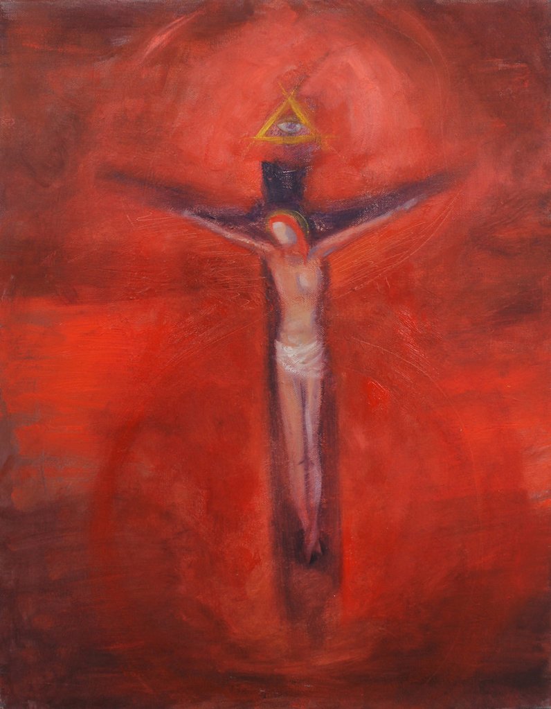 796x1023 Crucifixion Holy Friday Altar 18 X 24 Oil Painting An Artist'S - Crucifixion Painting