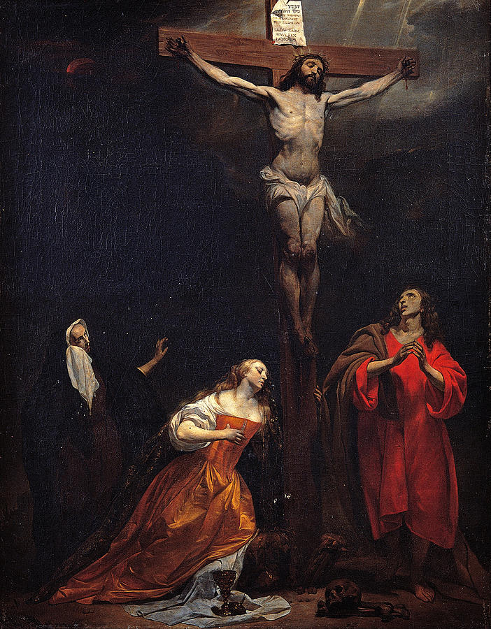 702x900 Crucifixion Painting By Gabriel Metsu - Crucifixion Painting