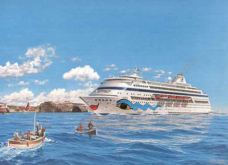 450x326 Cruise Ship Aida - Cruise Painting